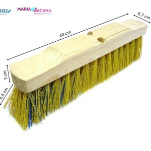 GARI 40 CM NYLON ONDULADO MADEIRA SEM CABO