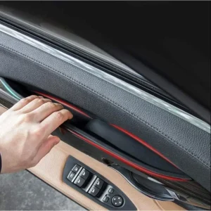 Capa Puxador Frontal Esquerdo Preto BMW Série 7 F01 F02 2008-2014