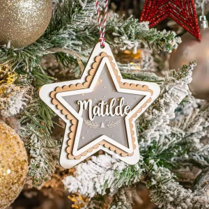Estrela de Natal com nome