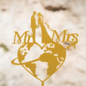 Topo de Bolo Mapa Mundo