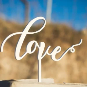 Topo de Bolo Love