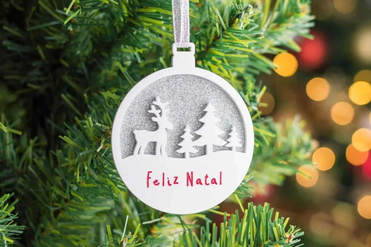 Bola de Natal Personalizada com Rena - Image 3