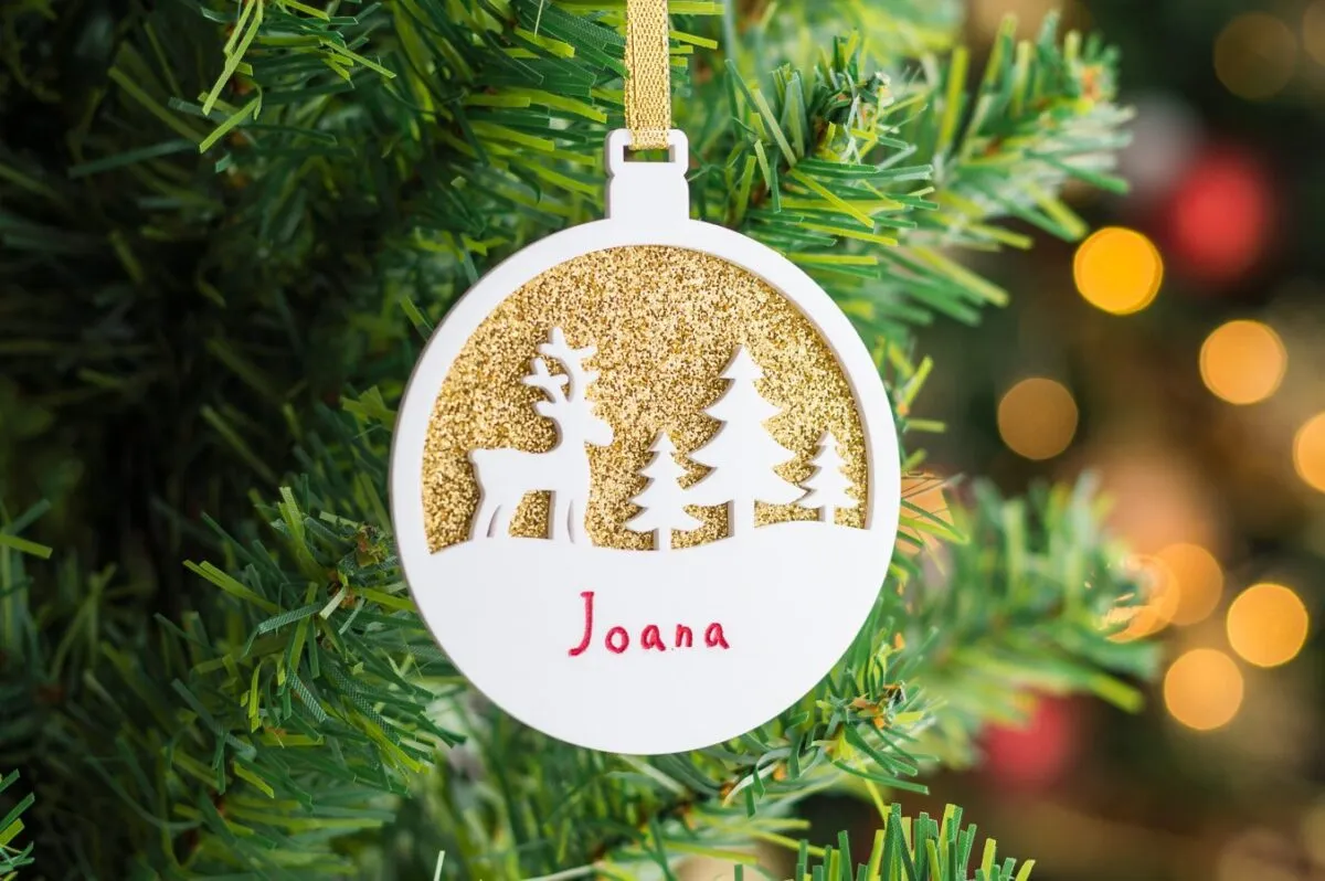 Bola de Natal Personalizada com Rena - Image 4
