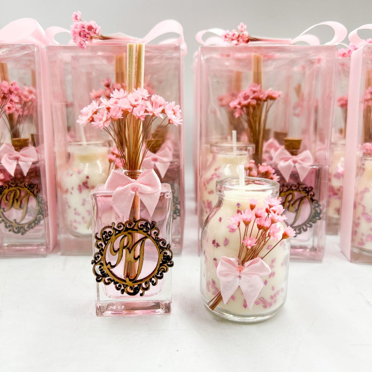 Aromatizador + vela rosa | LMB224