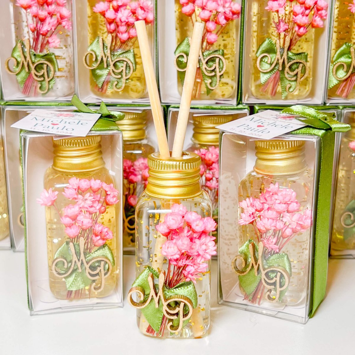 Aromatizador com flores e inicial | LMB582 - Image 4