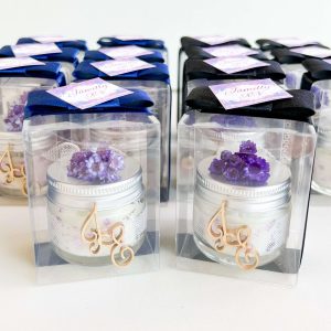 Vela azul, roxo e preto | LMB529