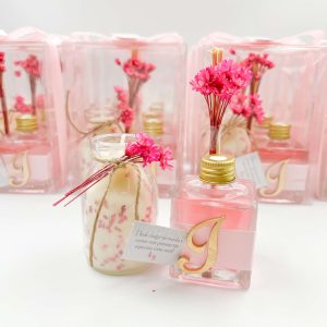 Aromatizador + vela flor pink | LMB276