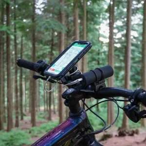 Kits de suporte/encaixe com capa/estojo para barra de guiador de bicicletas, para todos os modelos de telemoveis Samsung Galaxy.